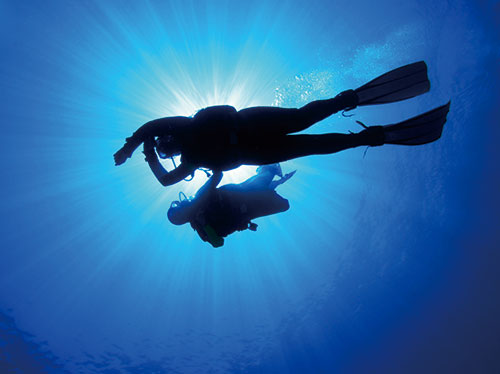 diving